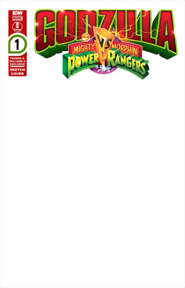 GODZILLA vs POWER RANGERS Vol.1 <br> Freddie Williams II Exclusive <br> BLANKS