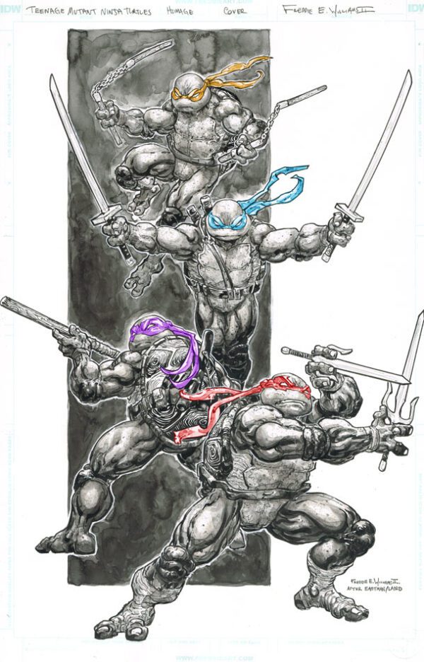 N E W !<br>Mirage TMNT<br>VERTICAL Homage<br>11x17