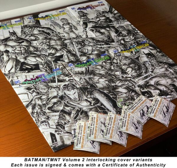 BATMAN/TMNT V2<br>FEWII exclusive Variant Covers<br>6 connecting comics - Image 2