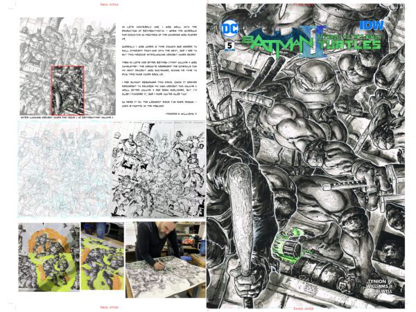 BATMAN/TMNT V2<br>FEWII exclusive Variant Covers<br>6 connecting comics - Image 8