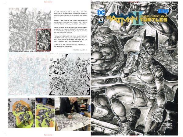 BATMAN/TMNT V2<br>FEWII exclusive Variant Covers<br>6 connecting comics - Image 9