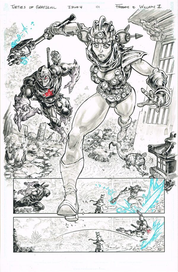 Turtles of Grayskull <br>(Issue 04 Page 01)<br>11x17
