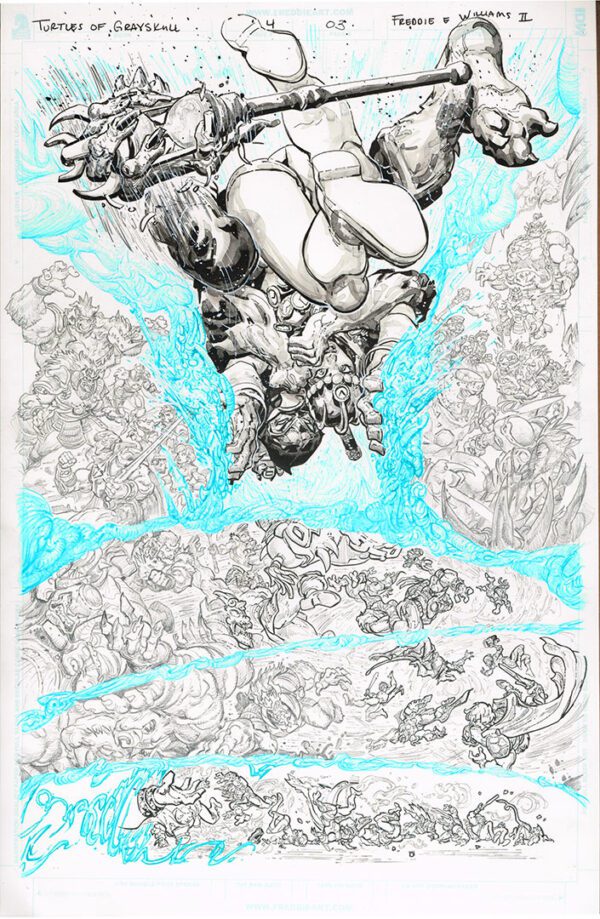 Turtles of Grayskull <br>(Issue 04 Page 03)<br>11x17