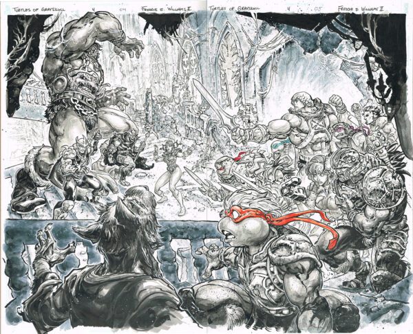 Turtles of Grayskull <br>(Issue 04 Page 04-05)<br>11x17