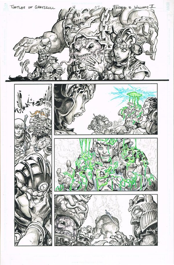 Turtles of Grayskull <br>(Issue 04 Page 07)<br>11x17