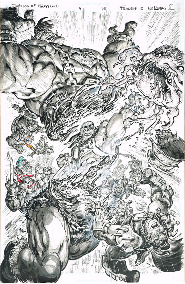Turtles of Grayskull <br>(Issue 04 Page 08)<br>11x17
