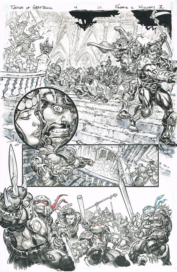 Turtles of Grayskull <br>(Issue 04 Page 09)<br>11x17