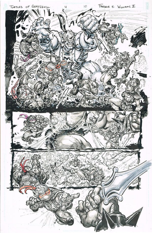 Turtles of Grayskull <br>(Issue 04 Page 10)<br>11x17