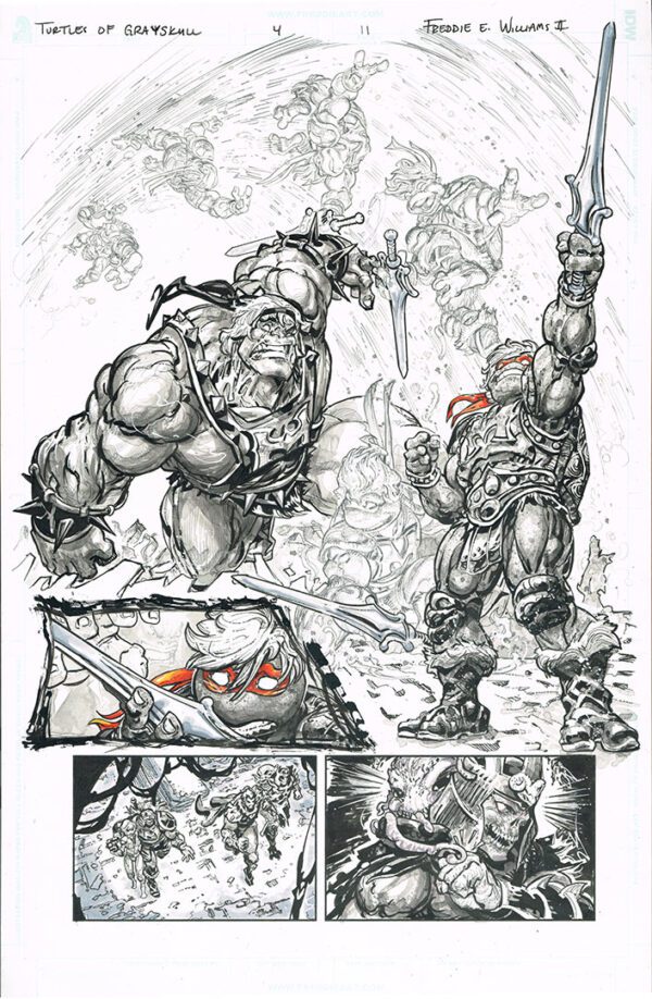 Turtles of Grayskull <br>(Issue 04 Page 11)<br>11x17