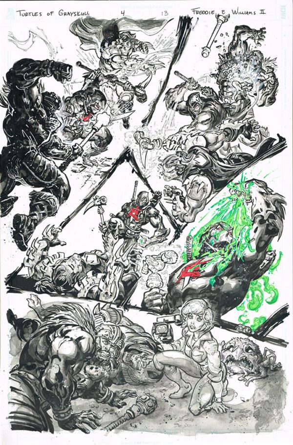 Turtles of Grayskull <br>(Issue 04 Page 13)<br>11x17