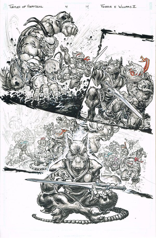 Turtles of Grayskull <br>(Issue 04 Page 14)<br>11x17