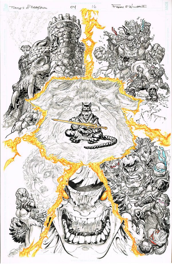 Turtles of Grayskull <br>(Issue 04 Page 16)<br>11x17