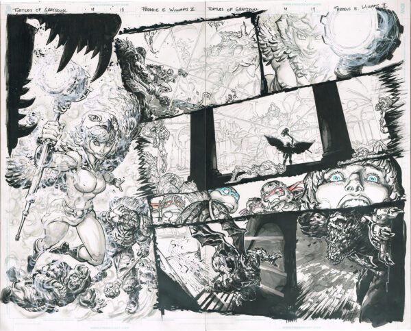 Turtles of Grayskull <br>(Issue 04 Page 18-19)<br>11x17