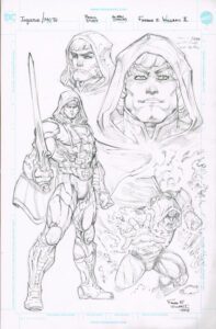 Injustice/ MoTU (He-Man: Shazam Study) 11 x 17 - Freddie E. Williams II