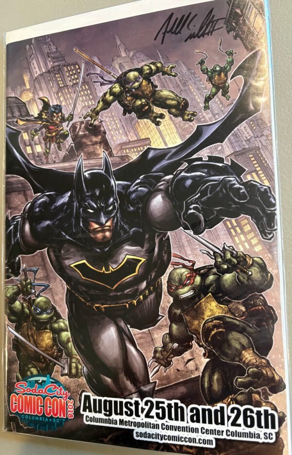 Batman/TMNT  Vol.2  (Convention Guide Variant Cover)  11x17 - Image 2