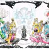 Power Rangers<br>TMNT v2<br>(Connecting Covers 1-5)<br>FIVE  11×17 boards