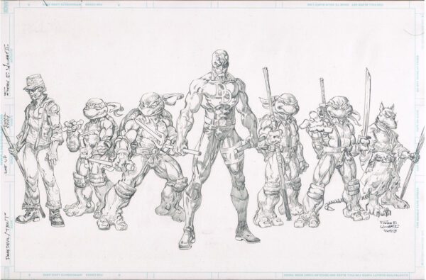 Daredevil / TMNT Pitch Standup Pencils 1