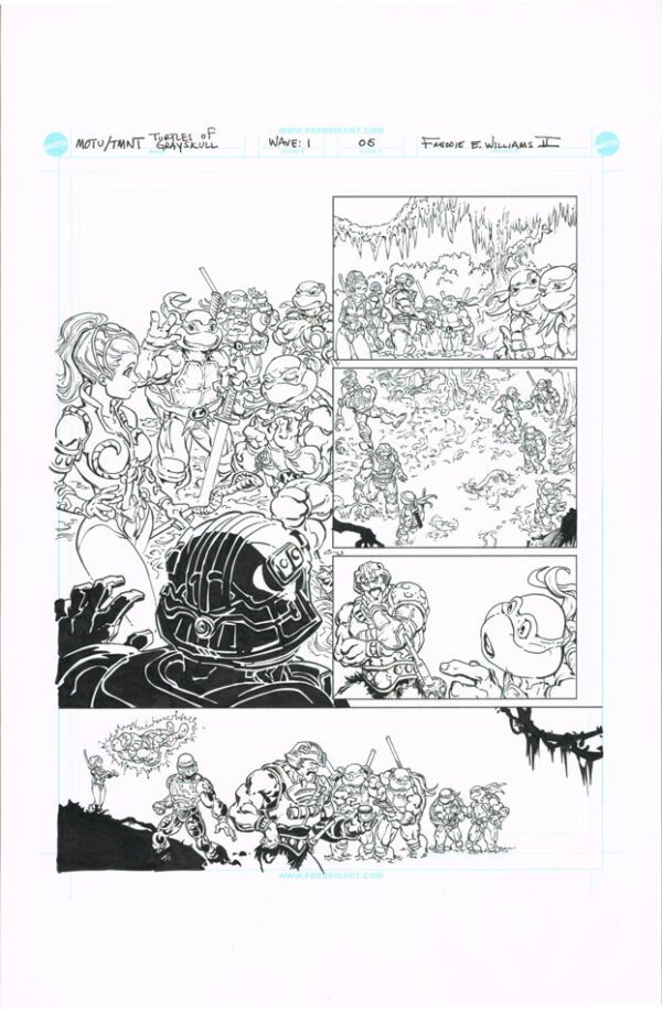 Turtles of Grayskull<br>Wave 1<br>Mini Comic PG05<br>11x17<br>Unpublished