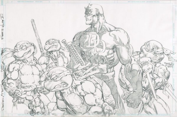 Daredevil / TMNT Pitch Standup Pencils 2