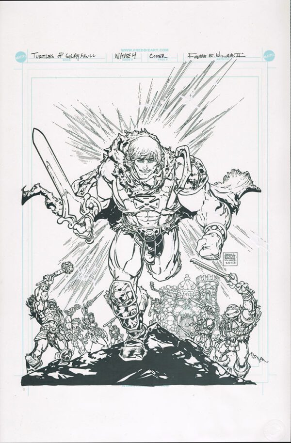 Turtles of Grayskull<br>Wave 4<br>Mini Comic Cover<br>11x17