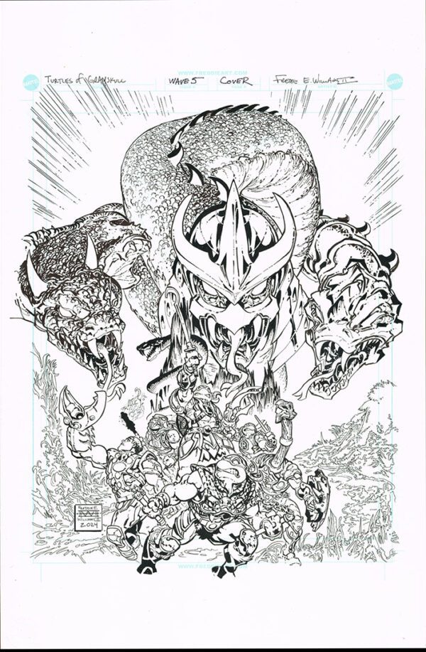 Turtles of Grayskull<br>Wave 5<br>Mini Comic Cover<br>11x17