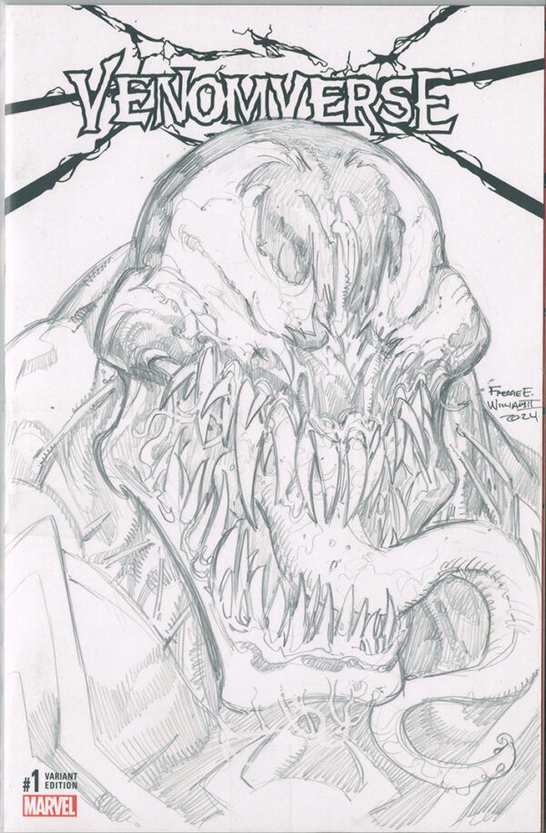 Venom Pencil Head Sketch on Venomverse Blank