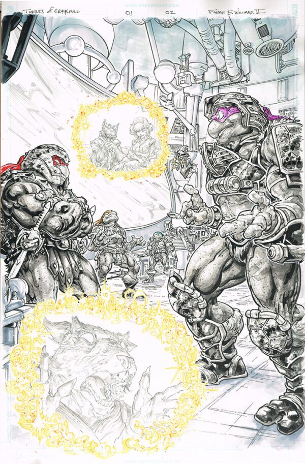 Turtles of Grayskull <br>(Issue 01 Page 02)<br>11x17