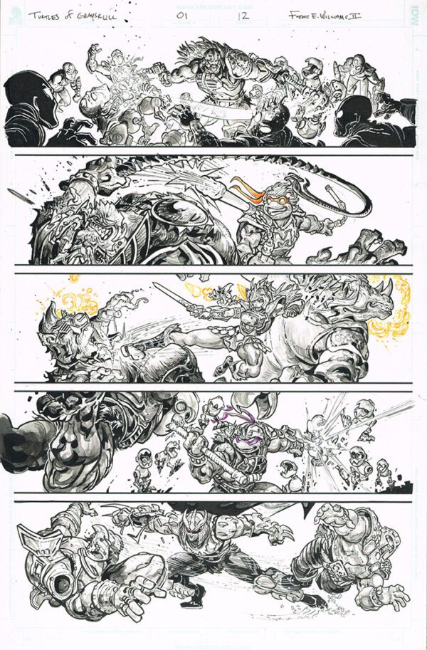 Turtles of Grayskull <br>(Issue 01 Page 12)<br>11x17