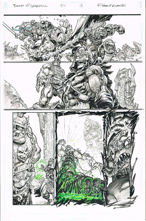 Turtles of Grayskull <br>(Issue 01 Page 13)<br>11x17