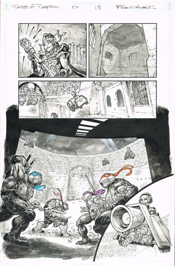 Turtles of Grayskull <br>(Issue 01 Page 18)<br>11x17