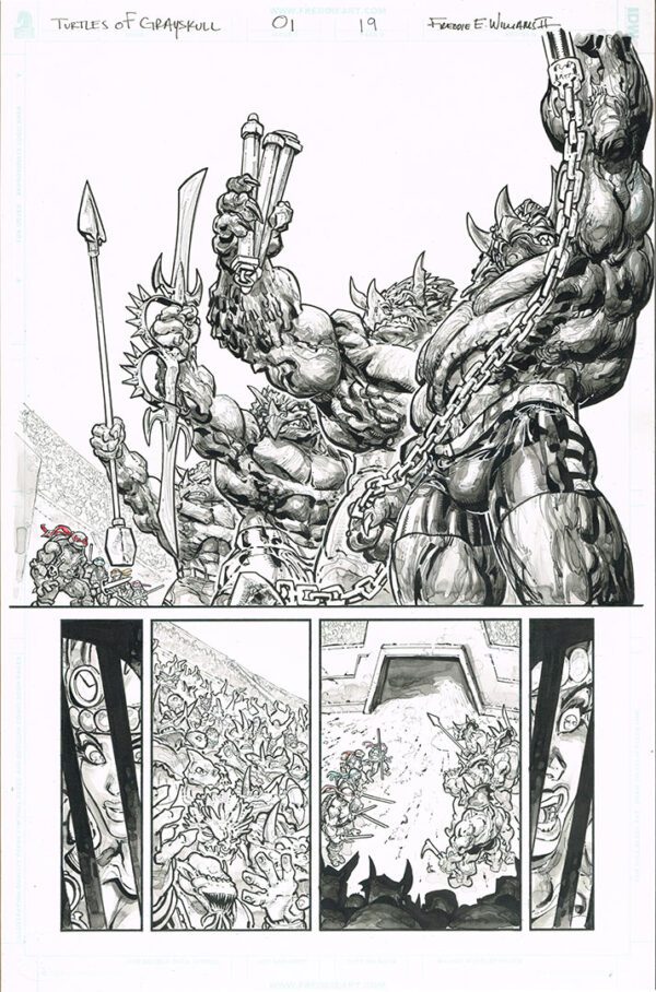 Turtles of Grayskull <br>(Issue 01 Page 19)<br>11x17