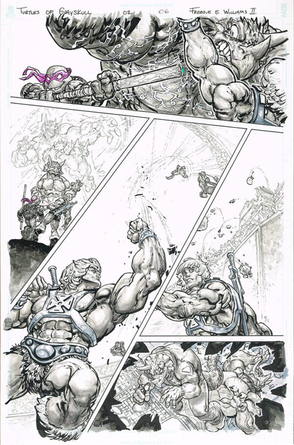 Turtles of Grayskull <br>(Issue 02 Page 06)<br>11x17