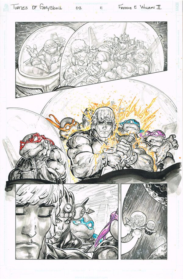 Turtles of Grayskull <br>(Issue 02 Page 11)<br>11x17