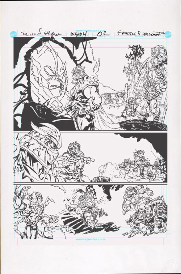 Turtles of Grayskull<br>Wave 4<br>Mini Comic Page 02<br>11x17