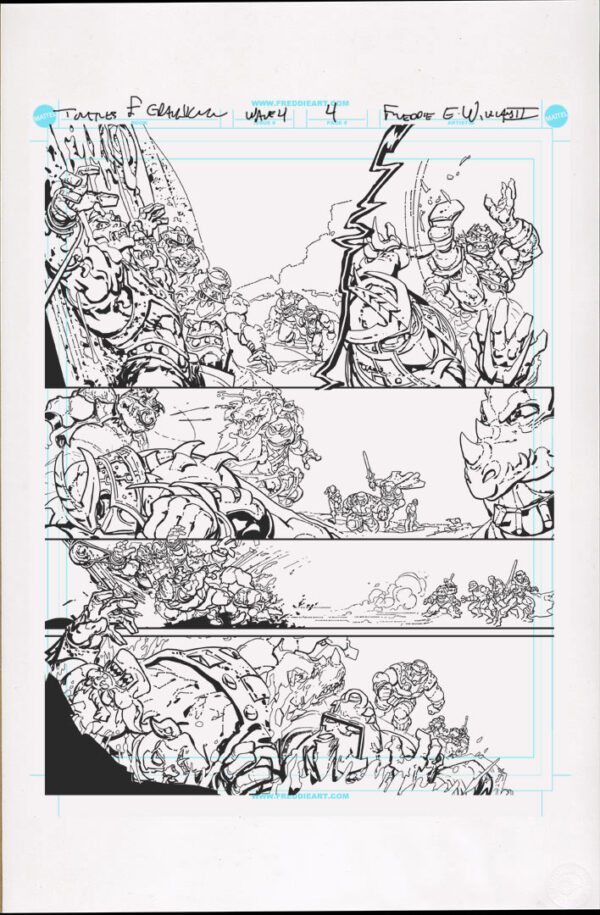 Turtles of Grayskull<br>Wave 4<br>Mini Comic Page 04<br>11x17