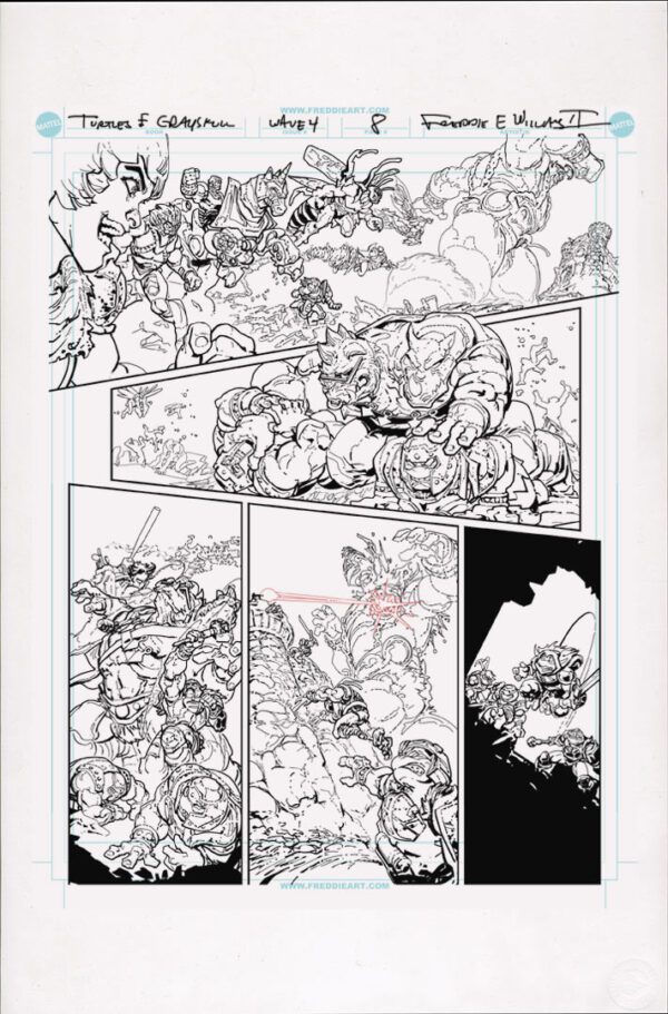 Turtles of Grayskull<br>Wave 4<br>Mini Comic Page 08<br>11x17