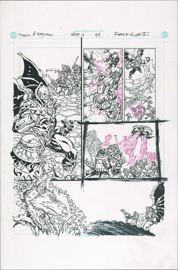 Turtles of Grayskull<br>Wave 4<br>Mini Comic Page 09<br>11x17