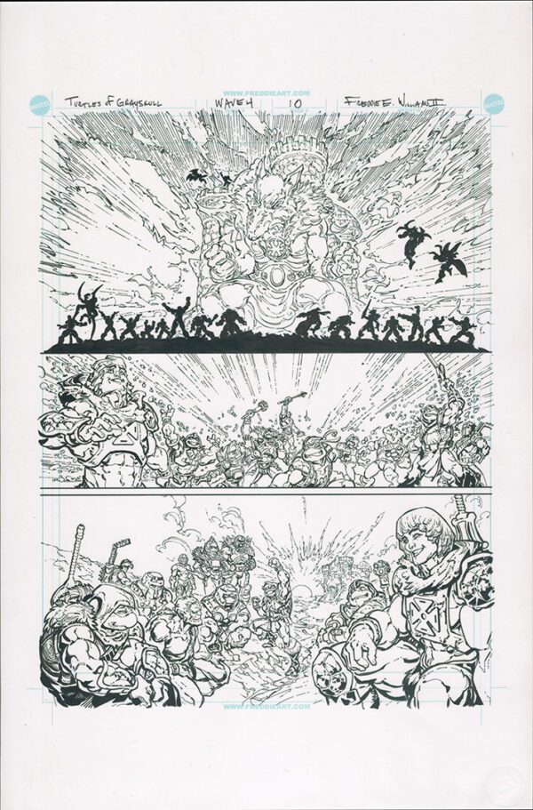 Turtles of Grayskull<br>Wave 4<br>Mini Comic Page 10<br>11x17