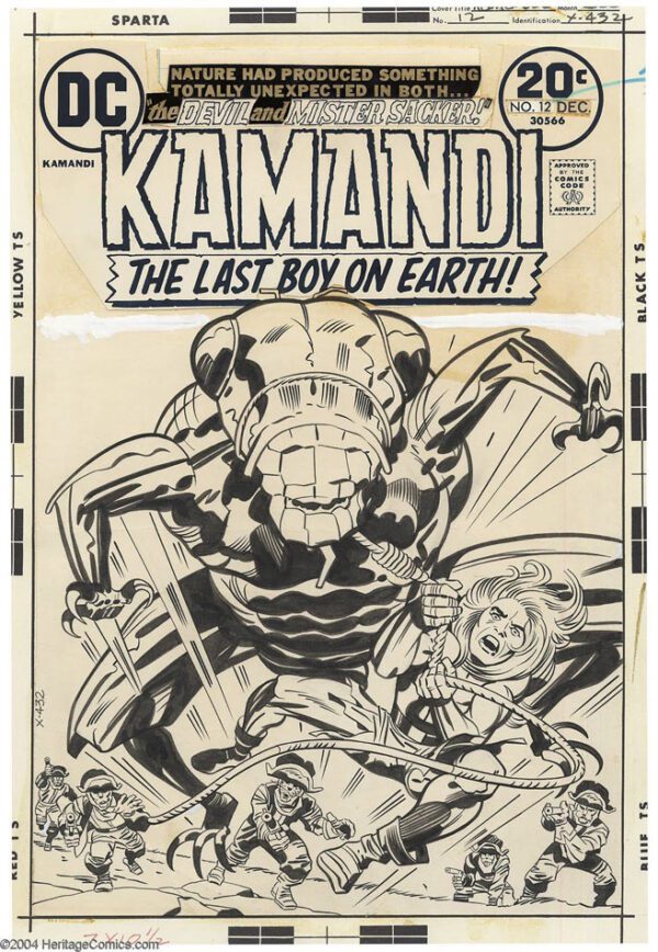 Kamandi/TMNT<br>Pitch Art<br>Issue 12 Cover Homage<br>Pencil Study<br>11x17 - Image 2