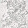Kamandi/TMNT<br>Pitch Art<br>Issue 12 Cover Homage<br>Pencil Study<br>11x17
