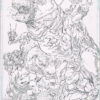 Kamandi/TMNT<br>Pitch Art<br>Issue 14 Cover Homage<br>Pencil Study<br>11x17