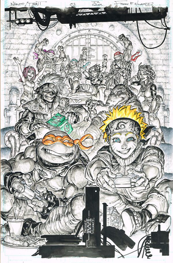 NARUTO / TMNT<br>Issue: 1<br>COVER<br>BELL CITY Variant<br>11x17