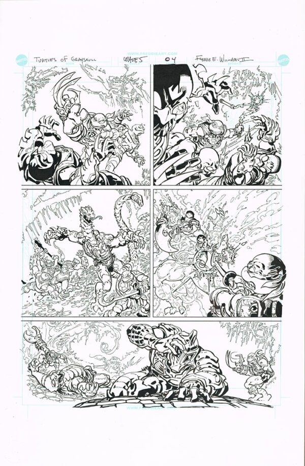 Turtles of Grayskull<br>Wave 5<br>Mini Comic page 04<br>11x17