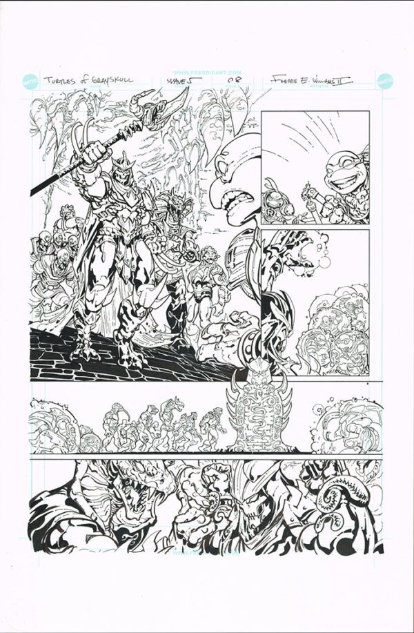 Turtles of Grayskull<br>Wave 5<br>Mini Comic page 08<br>11x17