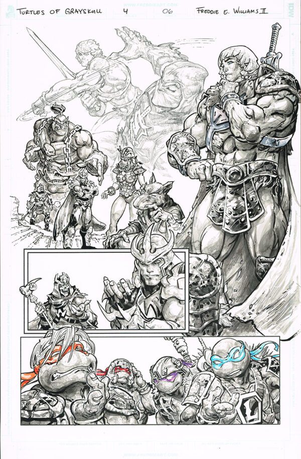 Turtles of Grayskull <br>(Issue 04 Page 06)<br>11x17
