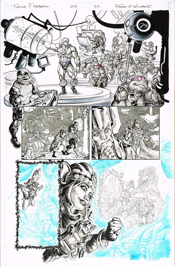 Turtles of Grayskull <br>(Issue 04 Page 22)<br>11x17