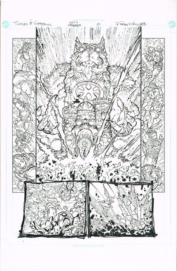 Turtles of Grayskull<br>SDCC SHDREDDER<br>Mini Comic Page 01<br>11x17