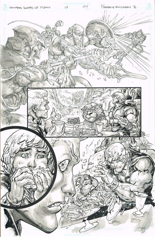 He-Man <br>Sword of Flaws <br>(Issue 01 Page 04)<br>11x17