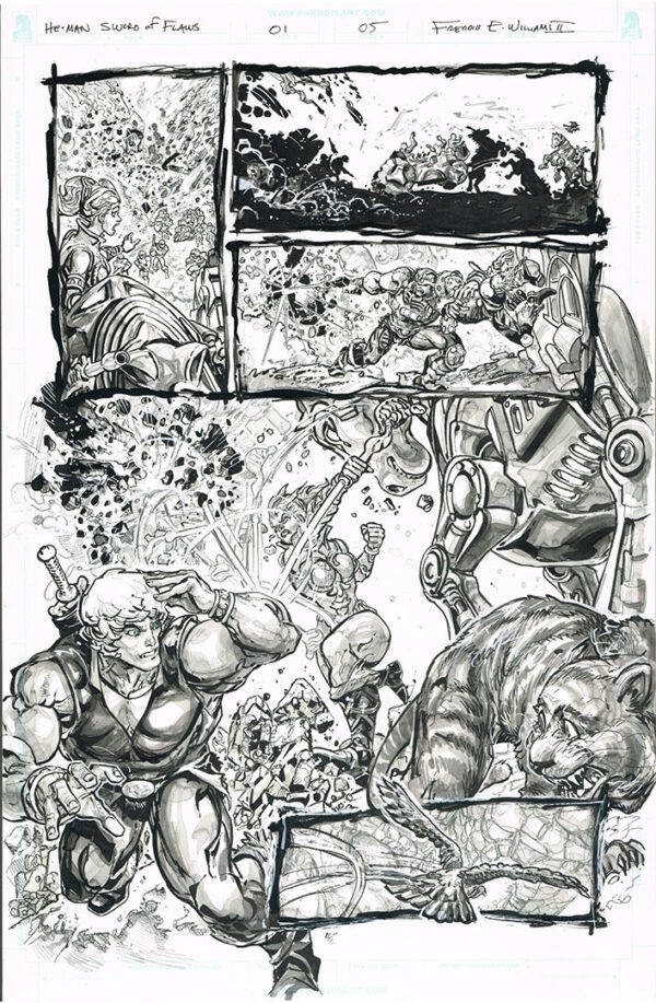 He-Man <br>Sword of Flaws <br>(Issue 01 Page 05)<br>11x17