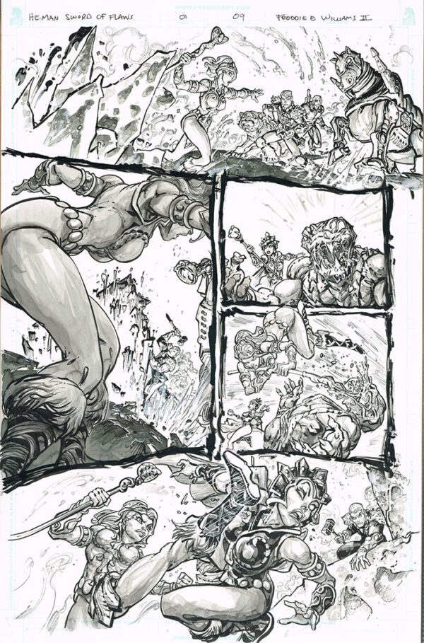 He-Man <br>Sword of Flaws <br>(Issue 01 Page 09)<br>11x17
